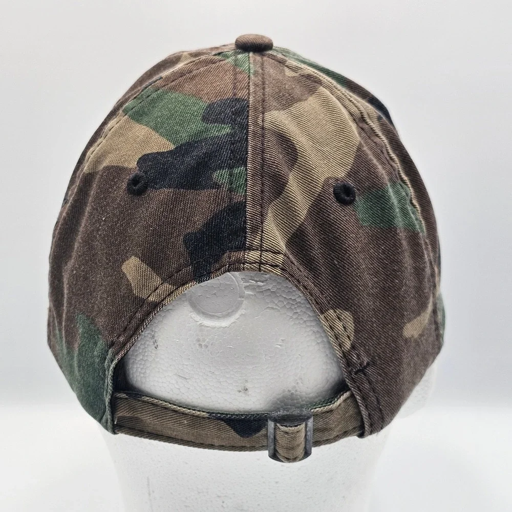 RedHead Bass Pro Shops Camo Strapback Baseball Hat Cap Adjustable Distress OSFM